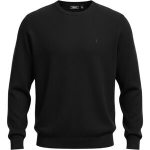 NWT IZOD Mens Premium Essentials Crew Neck Sweater Black XXL $50 6IZFIF63R001
